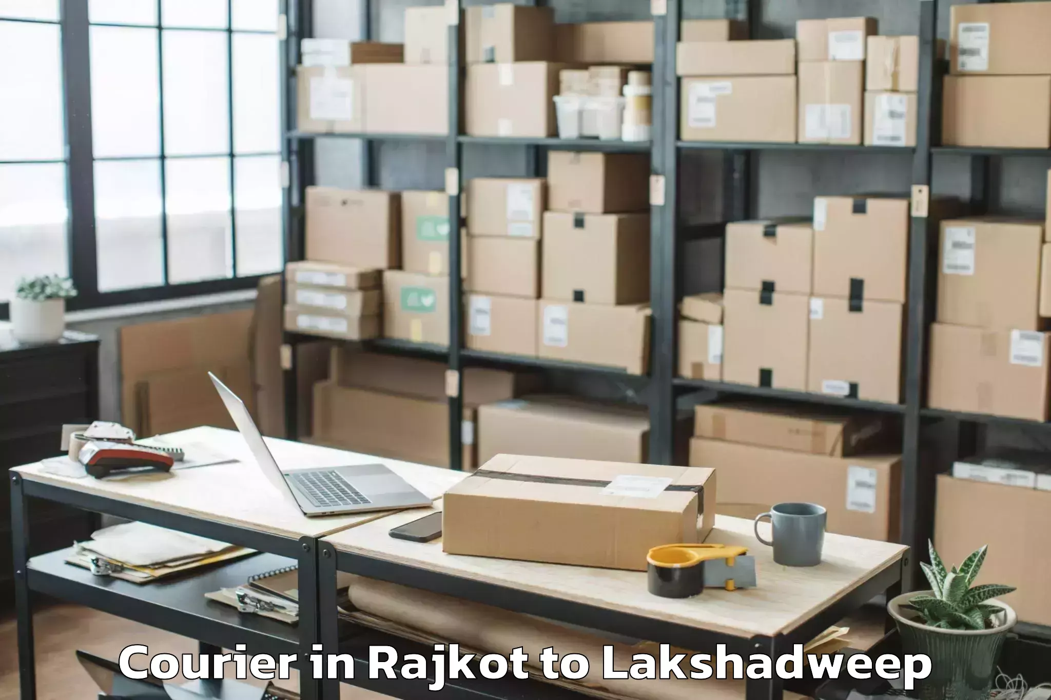 Top Rajkot to Agatti Courier Available